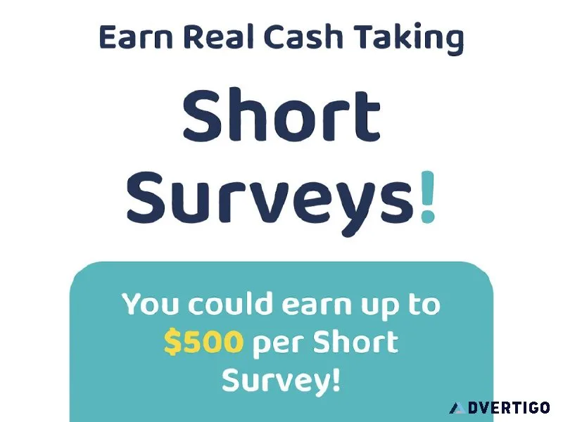 Earn 500 per Survey