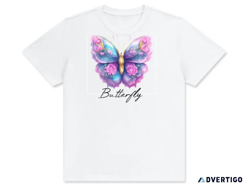 women butterfly t shirts
