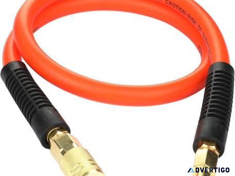 Lead-in Air Compressor Hose  38 in. x 3 ft 300 PSI Hybrid