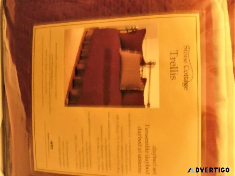 Coverlet set for day bed or twin bed
