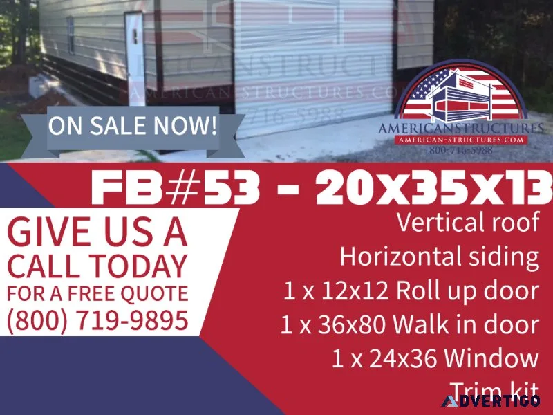FB53 - 20x35x13 RV Cover or garage