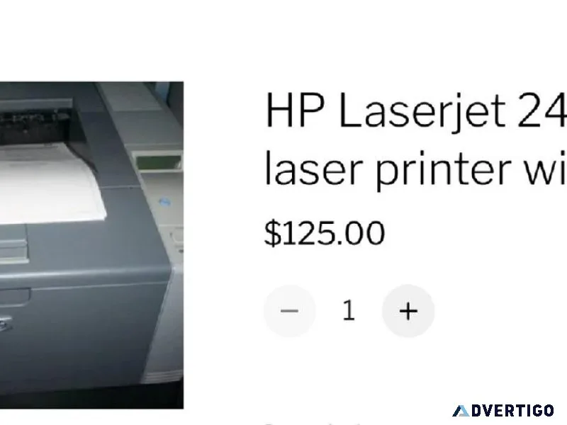 HP Laserjet 2420d laser printer with toner 125.00