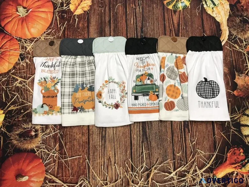 Fall Foliage Kitchen Towels