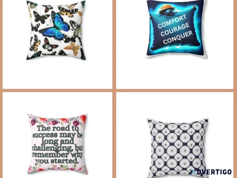 Spun Polyester Square Pillow