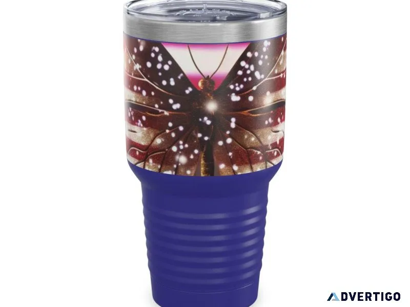 Merica Butterfly Tumbler