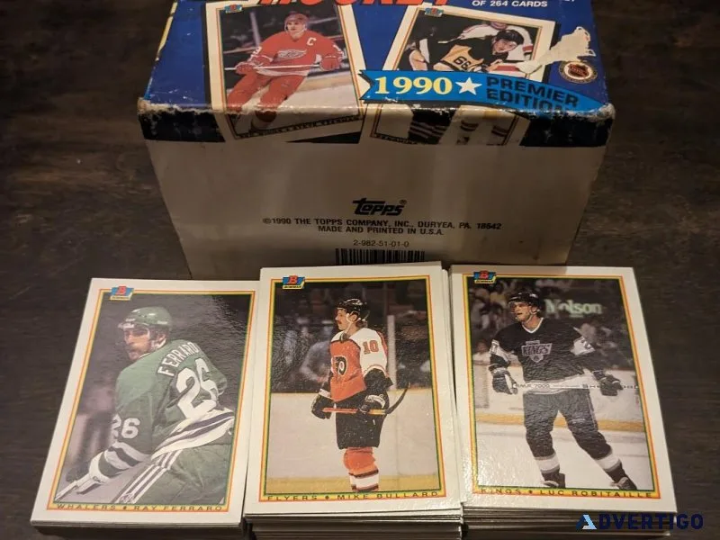 1990 NHL Topps &quotBowman&quot Trading Cards - 238 Cards Total