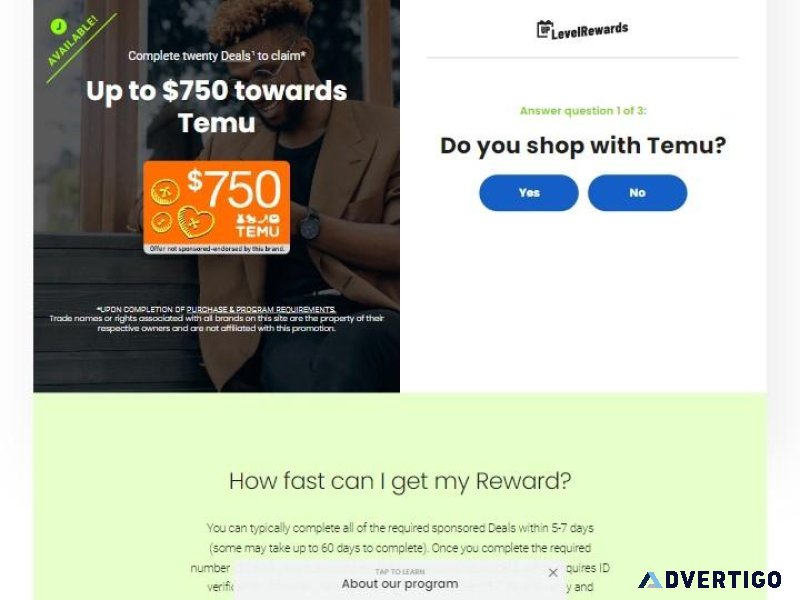 Get 750 to Spend at Temu This Week For Free