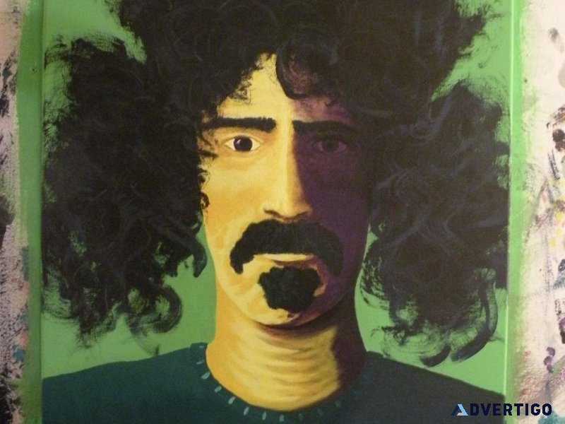&quotAre you serious" Pop Art Frank Zappa Acrylic Painting