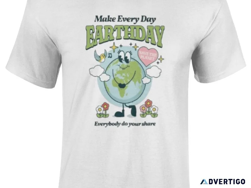 children eco friendly save the planet t shirt