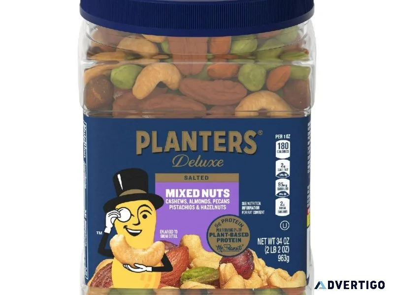 Planters Deluxe Salted Mixed Nuts 34oz.