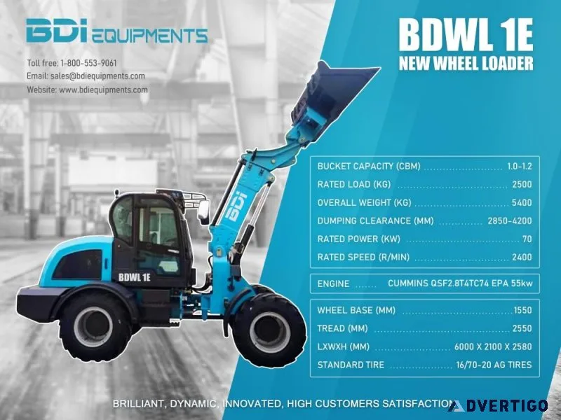 BDI Equipment--Wheel Loader BDWL-1E