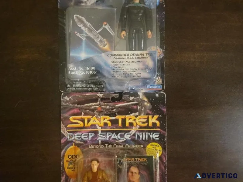 Paramount Star Trek Deanna Troi and Odo Sealed Action Figures