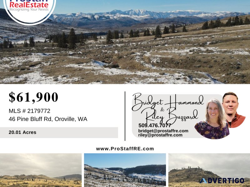 Mountain and Territorial Views on 20 Acres