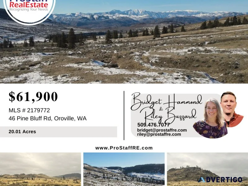 Mountain and Territorial Views on 20 Acres