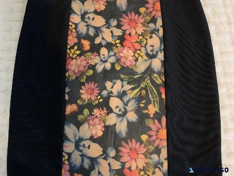 Skirt Mink Pink Size Large Floral Print Lined