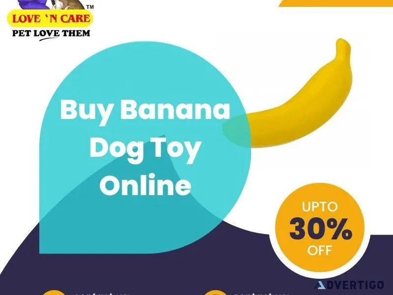 Buy Banana Dog Toy Online  Rubber Dog Toy