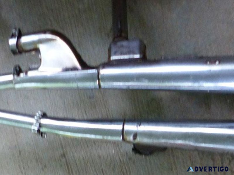 Pair of 1978 Yamaha 750 Exhaust Pipes Used 2G2-14711 and 14712