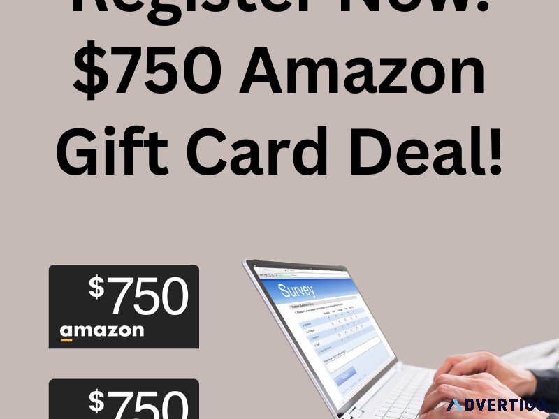 Win a Amazon Gift Card Register Now.