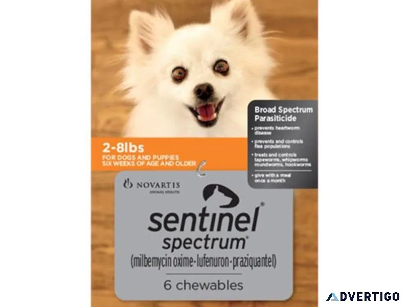 Get Sentinel Spectrum Tasty Chews Orange at Lowest Price