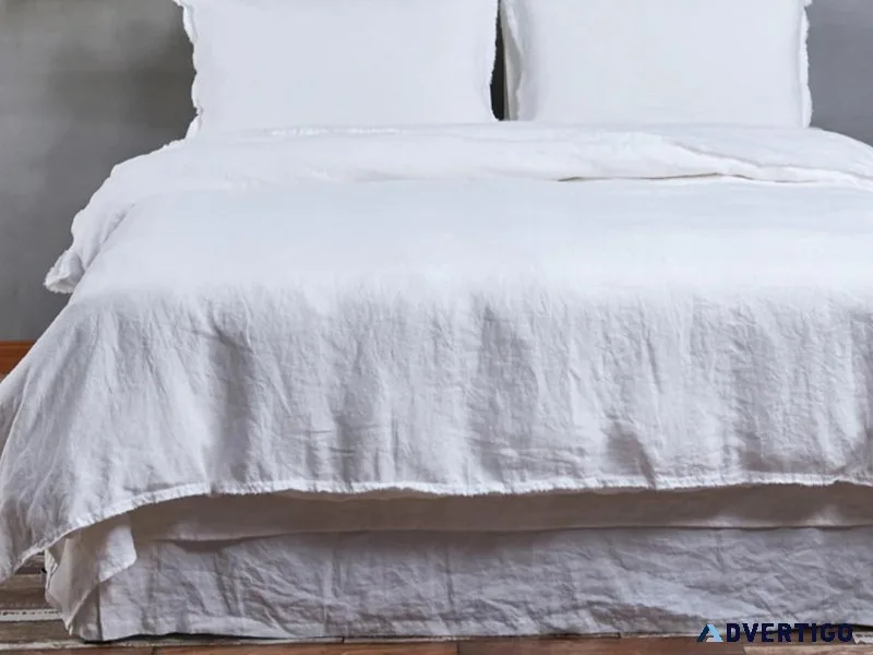 Purchase Linen Frayed Edge Duvet Cover