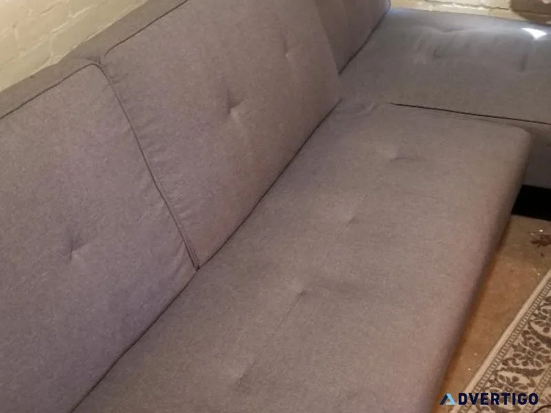 L-Sectional futon.