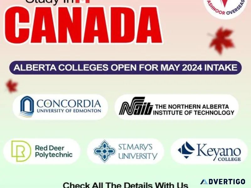 Study in canada list of colleges open for may 2024 intake