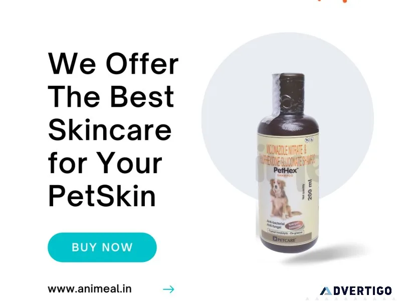 Pethex Shampoo 200ml - Flat 12% OFF - Free Shipping - Animeal