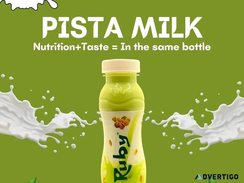 Ruby pista milk, best refreshing drink for pistachio lovers