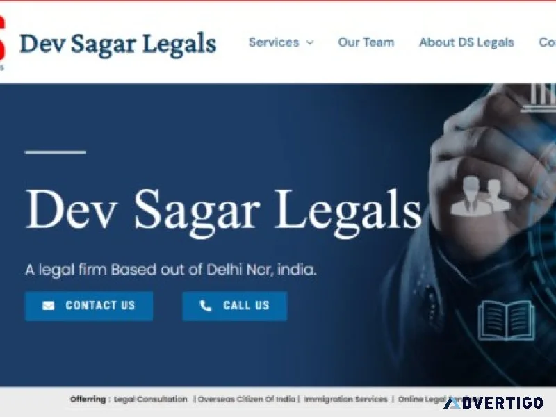 No1 law services in delhi/ncr | dev sagar legals | ds legals