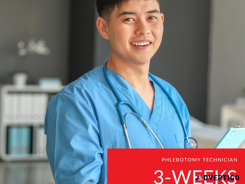 Phlebotomy Technician- Online and in-Person Available- 3-Weeks