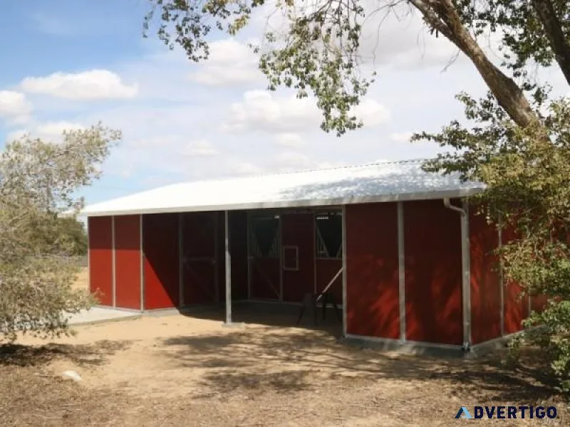 Have Fewer Horses Choose Economical Shed Row Barns