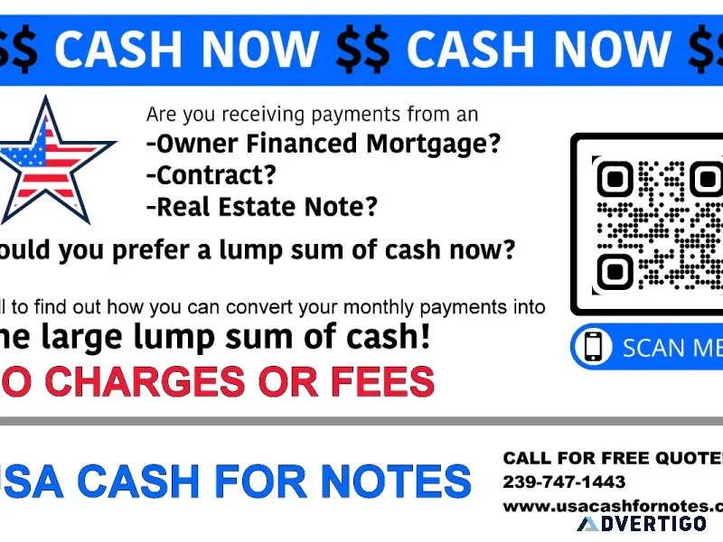 CASH FOR YOUR REEL ESTATE NOTES