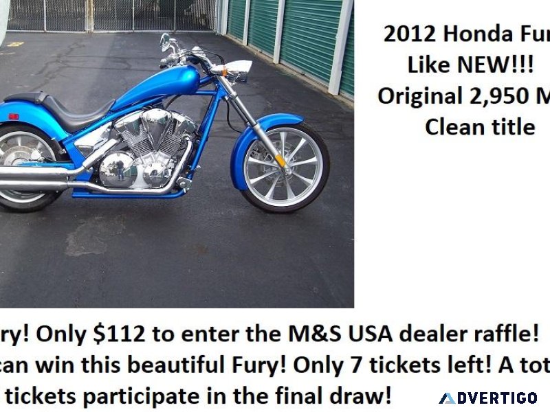 2012 Honda Fury Oustanding condition Just like NEW