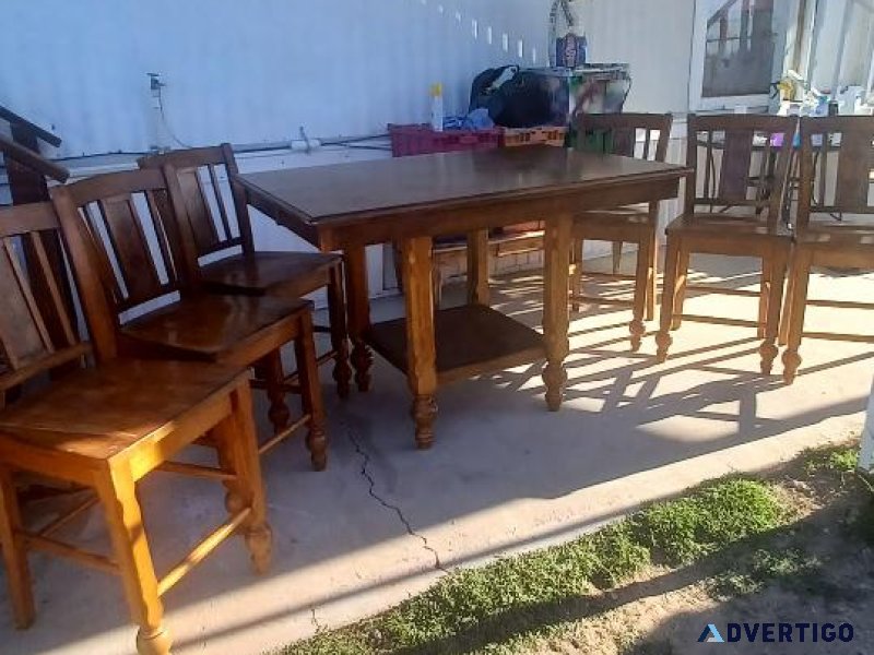 Beautiful Solid Wood (Birch) Butterfly Table Dining Set