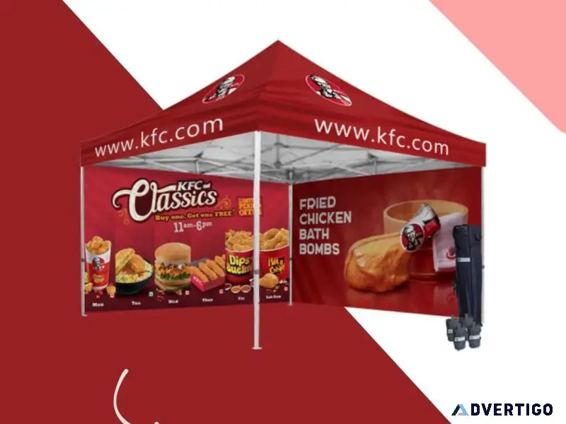 Stand Out With Custom Pop Up Canopy Tent With Your Logo Graphics