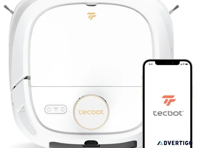 Tecbot M1 Self-Rinsing Laser Robot Vacuum Cleaner and Mop