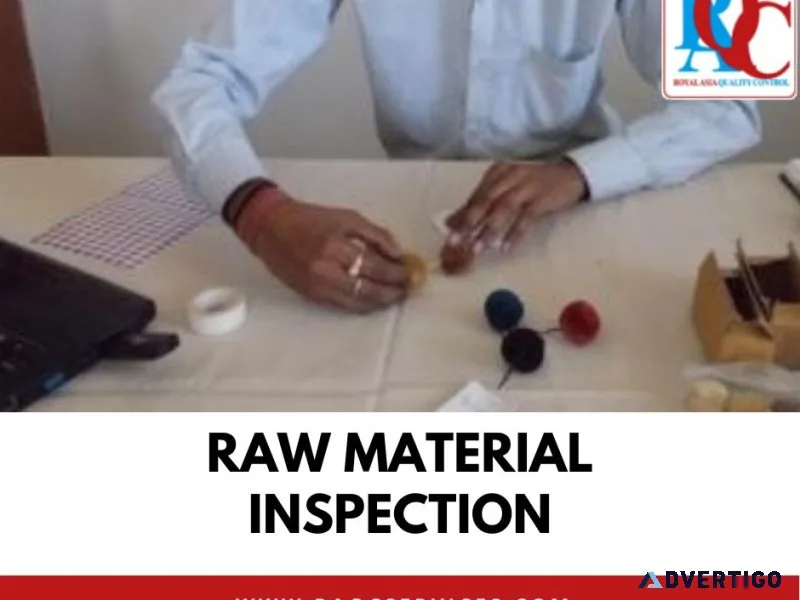 Raw material inspection service