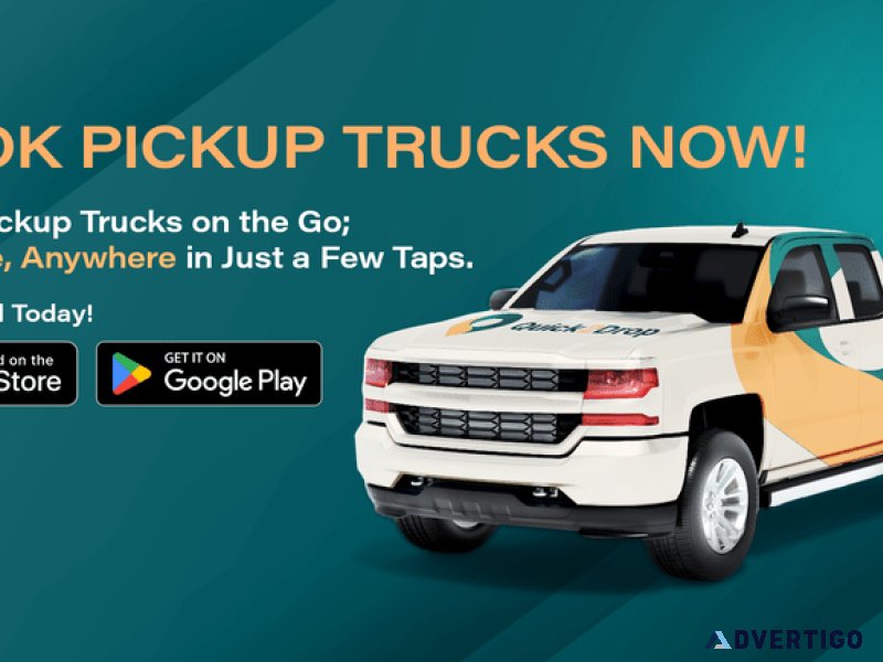 Quick2Drop Truck Booking App USA  Book Now Get Moving