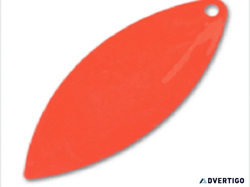 5 Pack Painted Willowleaf Spinner Bait Blades 5 Red