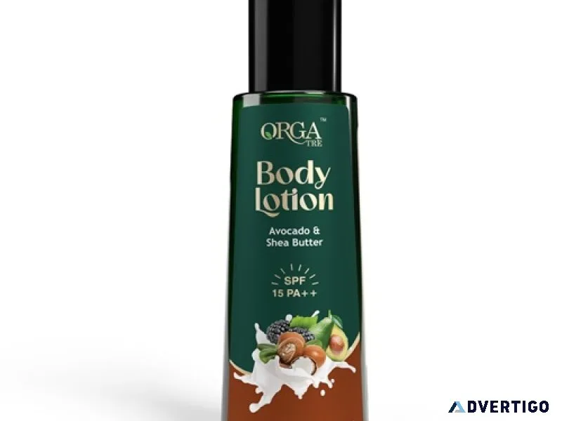 Natural body lotion