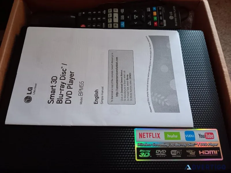 LG BPM55A-RB 3D Blu Ray Player Wwifi