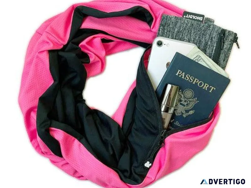 Functional Scarf with packet for all season