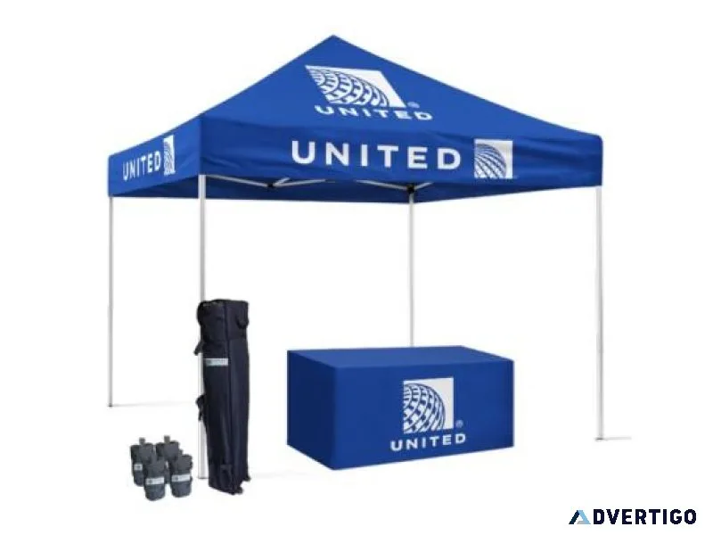 Brand Everywhere You Go Custom Tents with  Logo