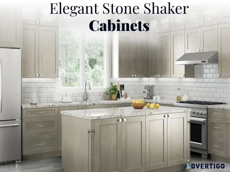 Elegant Stone Shaker Cabinets - Timeless Style for Your Home