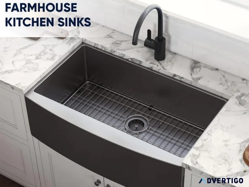 Timeless Elegance and Functionality  Farmhouse Kitchen Sinks