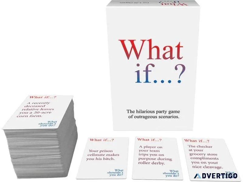 What If Adult Party Game - Outrageous Fun  Lovestruck Toys