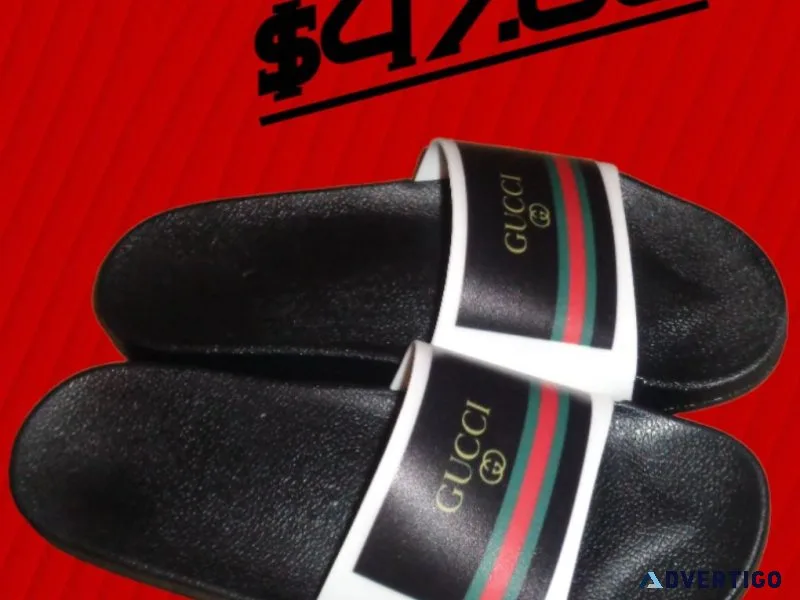 Black Designer Theme Pool Slides For Women  Teens Size 8.5