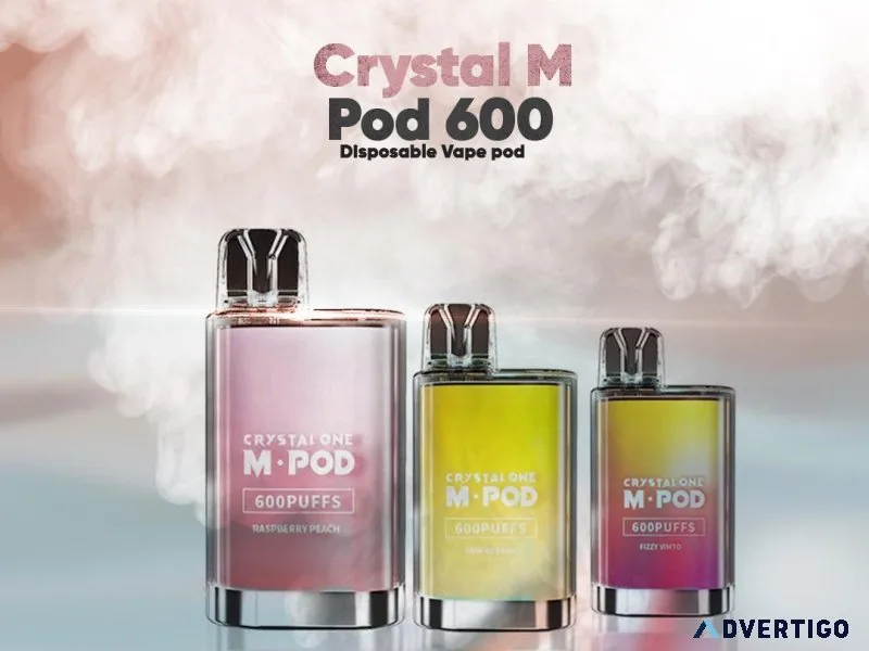 Introducing Crystal M Pod 600 The Ultimate Vaping Experience