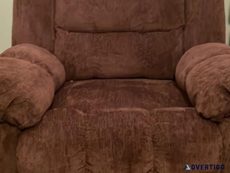 Brand new recliner chair with tags and everything on it.