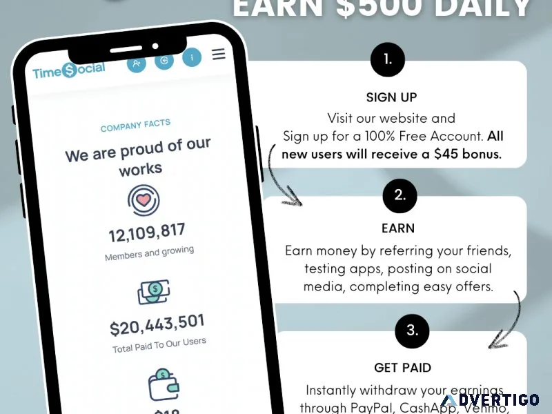Free social earning platform membership